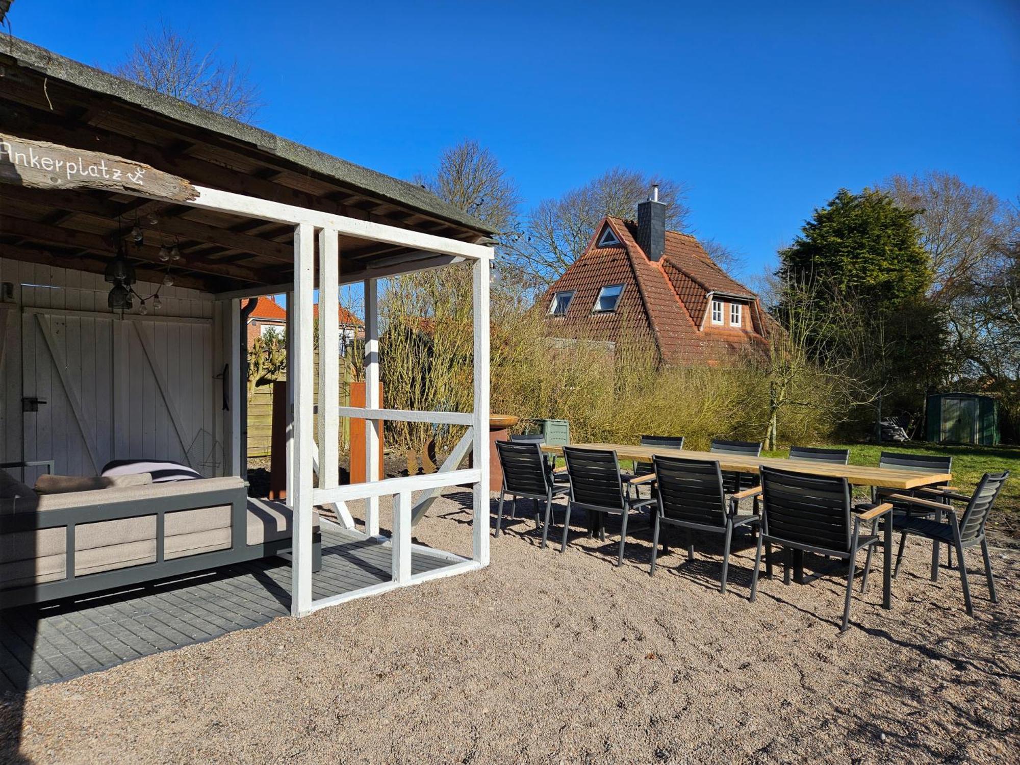 Smittshoern 3 - Nordsee Erdgeschosswohnung Mit Eingezaeunten Garten, Kamin Und Lounge! Altfunnixsiel Exterior foto